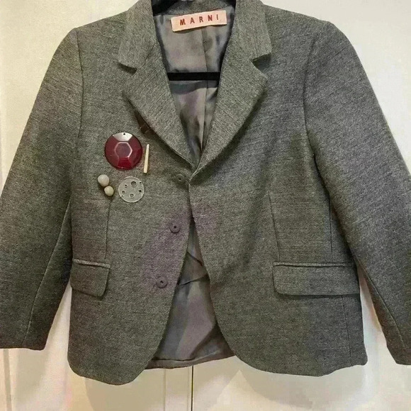 Marni wool gray blazer - Picture 1 of 6